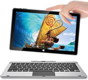 11.6 Windows 10 Tablet, Jumper EZpad 6 Pro PC Tablet with Keyboard Full HD Touch Screen 2 in 1 Laptop with 6GB RAM 64GB ROM Supports 128GB TF-Card,Removable Keyboard, Mini HD, Bluetooth, USB3.0