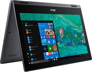 Acer Spin 1 SP111-33 Ultra Slim Touch 2-1 Laptop Intel Processor N4000 4GB 64GB SSD 11.6in HD LED Windows 10 in S Mode HDMI Webcam (Renewed)