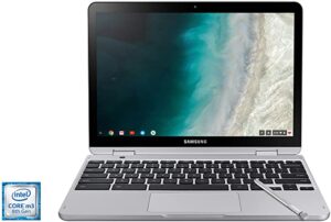 Samsung XE520QAB-K02US Chromebook Plus V2, 2-in-1, Intel Core m3, 4GB RAM, 64GB eMMC, 13MP Camera, Chrome OS, 12.2, 1610 Aspect Ratio, Light Titan