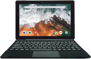 Simbans TangoTab 10 Inch Tablet and Keyboard 2-in-1 Laptop, 4 GB RAM, 64 GB Disk, Android 10, Mini-HDMI, Micro-USB, USB-A, Inbuilt GPS, Dual WiFi, Bluetooth Computer PC -TX4L